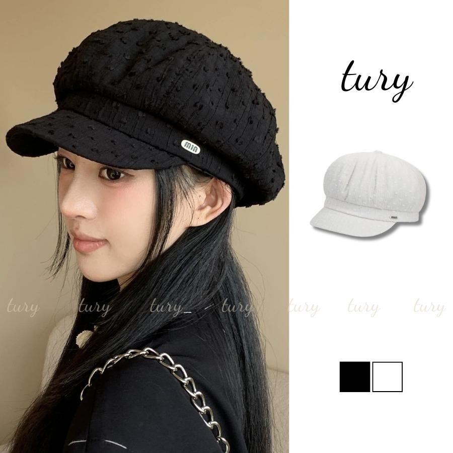 Mũ Beret Nữ - Tury - Mũ Nồi Min vải gân bo mềm form tròn dễ thương - MN071