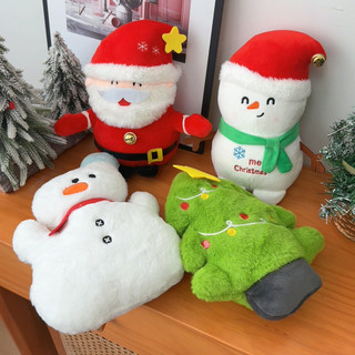[3-5 Ngày Đến] Bộ Búp Bê Sang Trọng Giáng Sinh - Đồ Trang Trí Cây Ông Già Noel Người Tuyết Dễ Thương, 1 / 2 / 4 Đồ Chơi Sang Trọng Bằng Cotton PP Mềm Để Trang Trí Bàn Làm Việc Văn Phòng Tại Nhà, Quà Tặng Ngày Lễ
