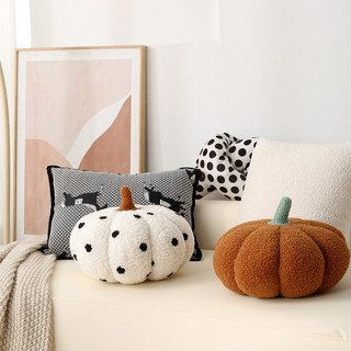 ▲ decor ▲ gối sofa gối tựa trang trí cảm ơn Bắc Âu Ins Phong Cách Ngày Lễ Sáng Tạo Sang Trọng Gối Lông Bí Ngô Tròn Dễ Thương Sofa Hình Đặc Biệt Phòng Khách Đệm