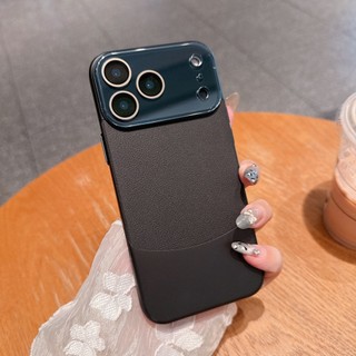 Ốp điện thoại di động họa tiết da pha lê khâu khung pha lê phù hợp cho iPhone17 Pro max 16 15 14 13 12 11 Pro max bảo vệ camera chống sốc chống rơi mặt sau cứng