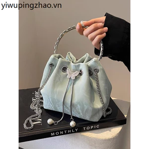 Yaoxiaoyu Túi Nhỏ Phổ Biến Nữ 2024 Phong Cách Mới Thu Đông Thường Ngày Túi Xô Đơn Giản Thời Trang Đi Lại Túi Messenger