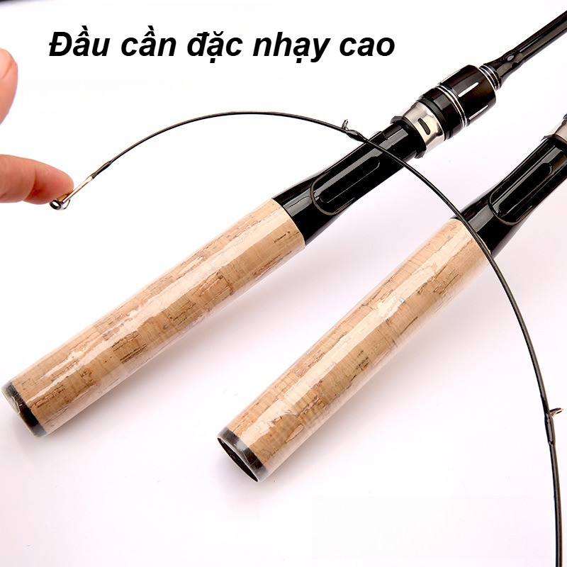 Cần câu thẳng sợi thủy tinh,Cần câu lure máy ngang,độ cứng UL