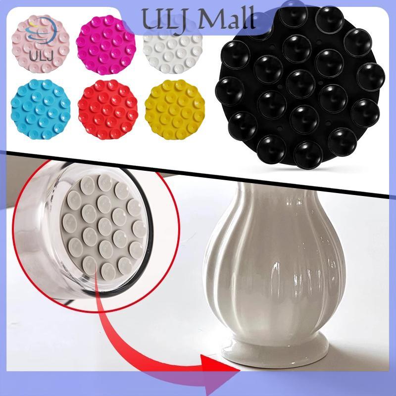 Bộ 1-5 miếng dán chống lật bình hoa silicon, cốc hút hai mặt, dễ bám, ngăn va đập