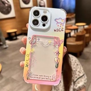 Ốp Lưng Cho iphone 17 Pro Max 17 Air 16E 13 14 15 Pro Max 11 12 13 Pro 16 Plus Ốp Lưng Bướm Ảnh Đựng Thẻ Ví TPU Dễ Thương Silicon Mềm Trong Suốt