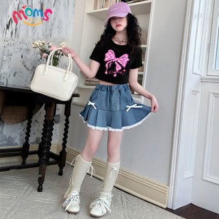 ÁO Thun NgắN Tay ThờI Trang Cho Bé GáI ThiếT Kế In HìNh Nơ MớI NhấT Phù áO Thun Bé GáI