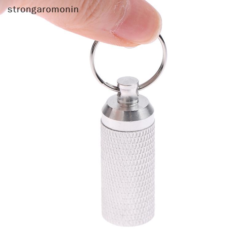 ST 1 Hợp Kim Nhôm Chống Thấm Nước Thuốc Hình Hộp Đựng Chai Hộp Đựng Móc Khóa Hộp Đựng Thuốc Hộp Đựng Chìa Khóa ST