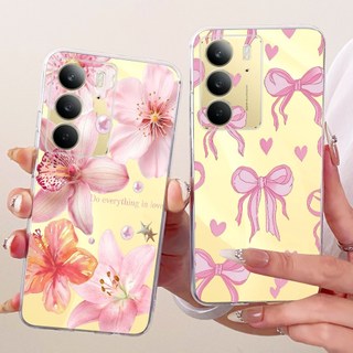 Dành Cho Realme C75 Ốp Lưng RMX3941 Vỏ Silicon Trong Suốt Hoa Thời Trang Mới Vỏ TPU Mềm Cho Realme C75x C 75 Vỏ Điện Thoại