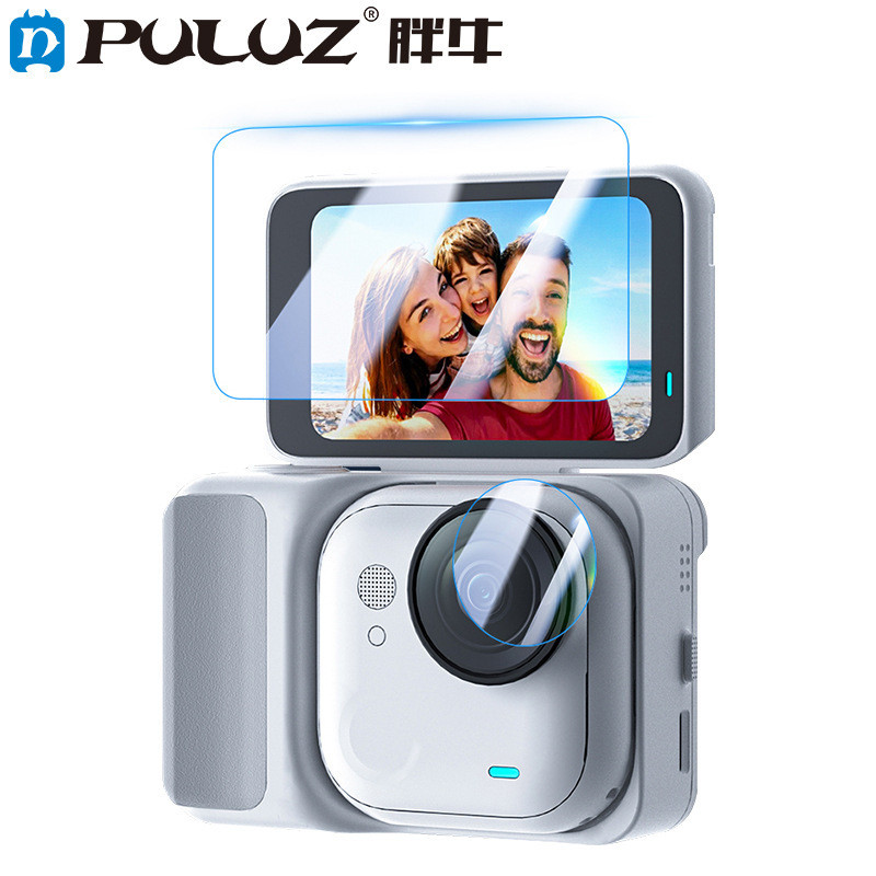 PULUZ Mỡ Bò Thích Hợp Cho Bóng Đá Insta360 GO Ultra Thumb Camera Kính Cường Lực Ống Kính Phim