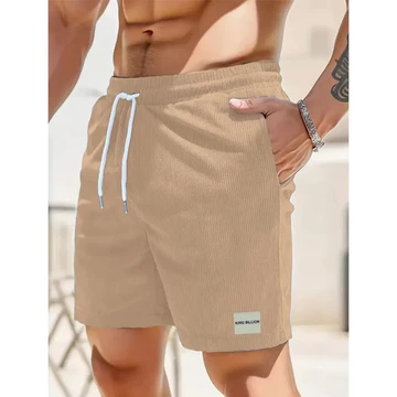 Mùa Hè Mới Màu Trơn Nam Vải Viền Quần Short Nam Đi Biển Quần Short Bóng Rổ Quần Ngắn Quần Nam Quần Áo Nam