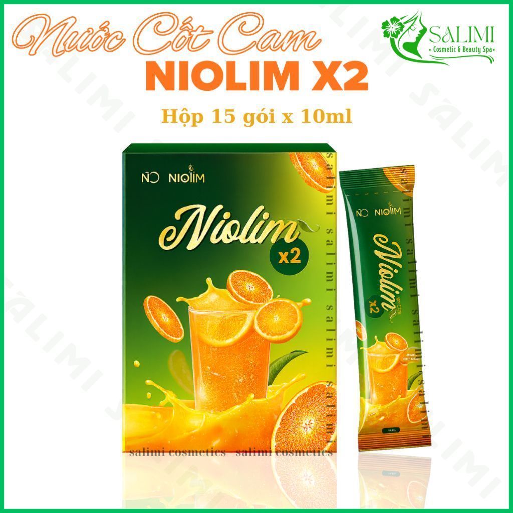 Nước Cốt Cam Niolim X2 Chính Hãng | Hộp 15 Gói x 10ml