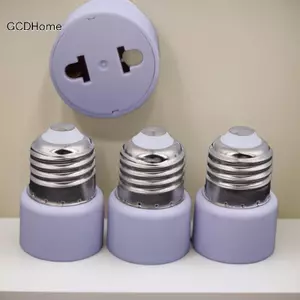 GCDHome 1 Chiếc Đèn Soet US / EU Không Có Ánh Sáng Thực Tế Trắng E27 Cắm Bóng Đèn Giá Đỡ Bóng Đèn Đế Adapter DIY Phụ Kiện HOT