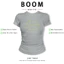 BOOM Áo Baby Tee Nữ Cotton Ôm Body-Áo Thun Ngắn Tay Y2K In Hình PhongCách Mùa Hè, Cổ Tròn Hàng Đầucách hàn quốc phong692