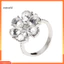 Một thế giới| Phụ Nữ Hợp Thời Trang Hoa Đính Đá Cubic Zirconia Nhẫn Cưới Đính Hôn Ngón Tay Trang Sức