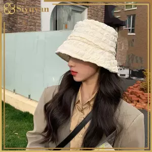 Siyuyan Cream Buet Hat dành cho Nữ Thiết Kế Họa Tiết Chống Nắng UV Vải Mềm Mại Thân Thiện Với Da Cho Dạo Phố Đi Biển Du Lịch VN