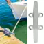 Belleshopp Belleshopp Heayzoki Thuyền Cleat Đế Mở Bằng Thép Không Gỉ Gương Được Đánh Bóng Phụ Kiện Nhẹ Dây Marine (4 Inch)
