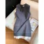 Đầm không tay sang trọng màu xám cao cấp thời trang eo hẹp thanh lịch mùa hè Phong cách mới Phong cách Chanel Váy Vest Trung Quốc mới