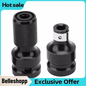 Belleshopp Nữ Ổ Cắm Bộ Chuyển Đổi Máy Khoan Mâm Cặp Điện Phần Phụ Kiện 1/2 Đến 1/4 Kính Thiên Văn Chuyển Đổi Chuck Adapter Cho Cờ Lê Điện