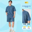 Bộ đồ nam YODY set áo quần vải waffle, phom relax thoải mái, có túi ngực MCST25S003