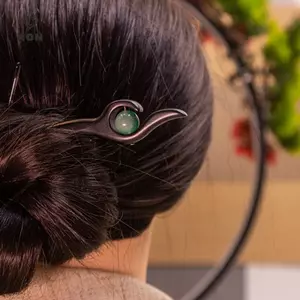 Phong Cách Trung Hoa Giả Ngọc Gỗ Tóc Sti Đơn Giản Retro Kẹp Tóc Cho Nữ Bé Gái Tóc Bun Trang Sức Tóc Cố Định [Mina]