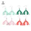 Bông tai thời trang mới Clitoris dành cho nữ Bông tai thả đầy màu sắc tối giản Quà tặng trang sức [Mina]