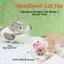 QEARY Cat Teaser Hat, Đồ chơi trêu ghẹo gắn trên đầu có thể điều chỉnh chống cắn, Đồ dùng cho mèo có lông vũ Tự giải trí Phim hoạt hình tương tác Cat Stick Pet Play