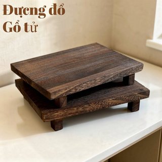 Khay Đựng Đồ Gỗ Tự Nhiên Để Bàn Cổ Điển Khay Trang Sức Nước Hoa Đa Năng Cho Phòng Ngủ