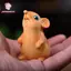 Tượng Hamster PWSEND, Tượng Trang Trí Vui Nhộn Gỗ Khắc Chuột Cung Hoàng Đạo, Trang Trí Nhà Điêu Khắc Hình Động Vật Dễ Thương Quà Tặng Văn Phòng