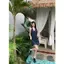 Đầm dây in hình mùa hè Phong cách mới Phong cách Pháp sang trọng Ôm hơn Váy ngắn thời trang cổ chữ V
