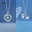 KUZHEN Tinh Tế Hoa Trái Tim Mặt Dây Chuyền Nelace Cho Nữ Pha Lê Zircon Xương Đòn Dây Chuyền Tiệc Cưới Trang Sức HOT