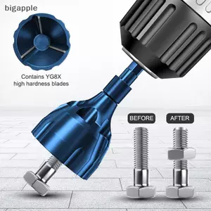 Bigapple Deburring Bên Ngoài Chamfer Dụng Cụ Mũi Khoan Cho Kim Loại Burr Loại Bỏ Vít Bu Lông Sửa Chữa RDG