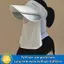 PNPIA- Lưới Miệng Che Băng Lụa Tấm Che Nắp Màu Trơn Viền Rộng Khăn Choàng Mũ Mỏng Sợi Acrylic Chống Tia UV Tấm Che Nắng Mùa Xuân