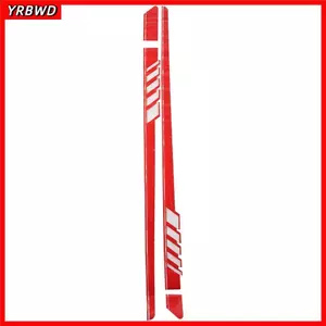 YRBWD 2 Đề Can Thân Xe Bên Váy, Chất Liệu BK 225 * 11.5CM Trang Trí Cửa Bên Kéo Hoa, Dài Đen / Đỏ / Trắng Trang Trí Thân Xe Ô Tô Cho Tất Cả Xe Tải SUV