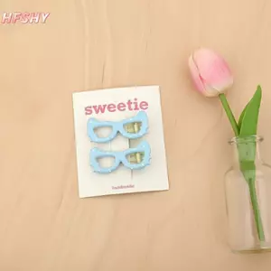 HFSHY 2 Chiếc Kawaii Nhiều Màu Sắc Sóng Chấm Kính Kẹp Tóc Chống Trầy Xước Bên Nổ Giá Đỡ Dành Cho Nữ Bé Gái Trường Học Tạo Kiểu Tóc Hàng Ngày VN