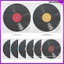 Vinyl Records Cover Label Hippie Party Trang trí dễ thương