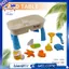Bộ bàn cát và nước có nắp đậy Đồ chơi bãi biển Bộ sân vườn ngoài trời cho trẻ em Bãi biển mùa hè cho trẻ mới biết đi Trẻ em