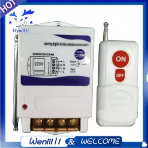 Máy bơm nước công suất cao 220V có điều khiển từ xa Sử dụng trong công nghiệp & gia đình Phạm vi 1KM để điều khiển động cơ và ánh sáng