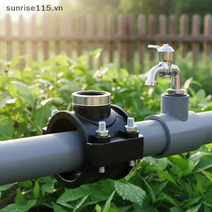Kẹp chia nước SRVN Dễ dàng lắp đặt Đầu nối ren nữ 1 / 2 '' để lắp tưới nông nghiệp.