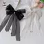 Kẹp Tóc Nơ Streamer Thanh Lịch Cho Nữ Bé Gái Kẹp Tóc Đuôi Ngựa Đơn Giản Mũ Đội Đầu Thời Trang Phụ Kiện Tóc Dễ Thương Quà Tặng [Mina]