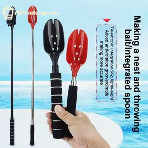 GE Mồi Ném Thìa Có Thể Thu Vào Mồi Cá Đúc Muỗng Nhẹ Tay Cầm Dài Chống Trượt Câu Chuyện Câu Cá Phụ Kiện VN