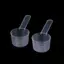 Luckyew 10 Chiếc 40ML 20g Đáy Phẳng Tốt Nghiệp Thìa Đo Có Cân Nhựa Trong Suốt Nhà Bếp Nướng Muỗng Đo Bộ Đồ Ăn TQ