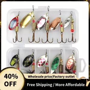 10 Cái / lốc Muỗng Câu Mồi Spinner Mồi 3-7G Câu Cá Wobbler Mồi Kim Loại Spinnerbait Isca Nhân Tạo Miễn Phí Có Hộp