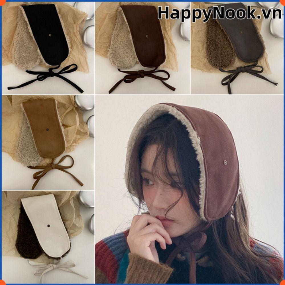 HAPPYNOOK Máy sưởi tai, Lambswool / Chamois Soft Plush Earmuffs, Bảo vệ lạnh Vỏ tai ấm áp mùa đông