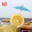 100 Ô dù Cocktail bằng giấy hỗn hợp cho phụ kiện đồ uống nhiệt đới dự tiệc