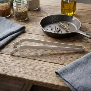 {WELV}Extra Long Stainless Steel Tongs Grill Food Clamp for Purpose Kitchen Utensils