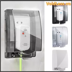 Vỏ cắm điện không dây, Vỏ bảo vệ công tắc loại 86 trong suốt, Bảo vệ ổ cắm chống nước tự dính di động cho gia đình