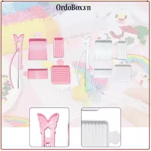 ORDOBOX 3 / 4 / 5 Cái / bộ Nhíp kim đơn hạt cầu chì, Hạt cầu chì 2.6mm DIY Handmade Cầu chì hạt Bộ khay chọn, Hạt nhựa cầm tay hiệu quả Bộ dụng cụ hạt Perler