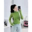 < Video> Áo giữ nhiệt nữ cổ 3 phân LÓT NỈ, áo thun lạnh body dài tay nhiều màu giữ ám cho bạn nữ-34fhtgf