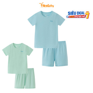 Bộ thun ngắn tay modal bé trai Rabity 960.104
