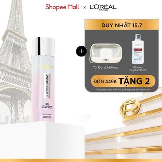 Nước Dưỡng Thúc Đẩy Tái Tạo Da, Làn Da Trông Sáng Và Căng Mịn L’Oreal Paris Glycolic Bright Peeling Toner 128Ml