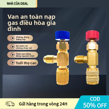 [COD] Van Gas Máy Lạnh Mini Có Đầu Nối 1/4 Dành Cho Bảo Dưỡng Điều Hòa